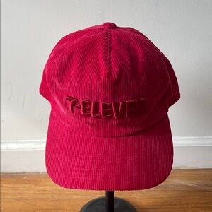 7-Eleven vintage Red Corduroy Cap excellent condition!